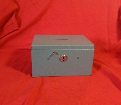 BUDDY PRODUCTS Stamp and Coin Box,Steel,Dble Latch Lock Made in USA No Keys