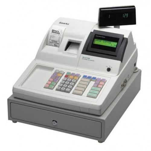 Samsung sam4s er-5215 pos retail cash register raised keyboard dual printer disp for sale