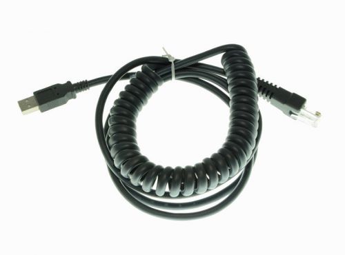 Lot 10x 10FT Coiled USB Barcode Scanner Cable for Symbol LS2208 CBA-U12-C09ZAR