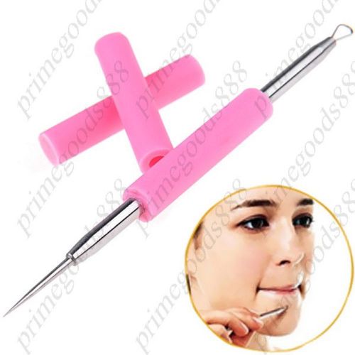 Dual end handheld stainless steel blackhead pimples acne needle extractor skin for sale