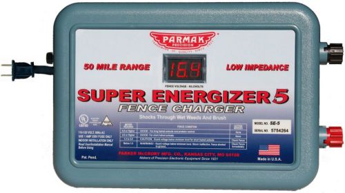 New Parmak SE-5 Super Energizer 5 Low Impedance 110/120 Volt 50 Mile Range