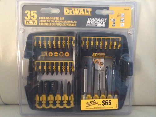 DEWALT 35-Piece Impact Ready Drill Bit Set DW2180 NEW