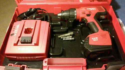 HILTI SF 151-A 15.6V drill kit ...complete w/ case and accessories
