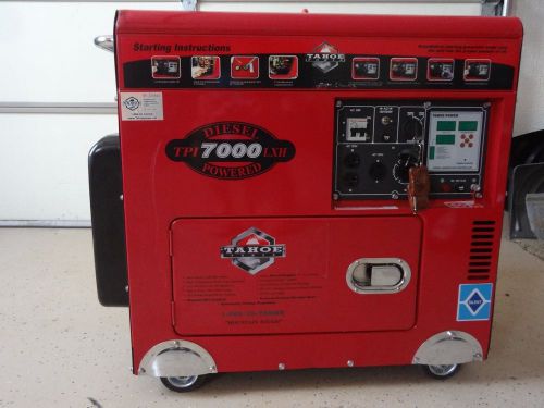 Portable Tahoe TPI 7000 Diesel Generator New