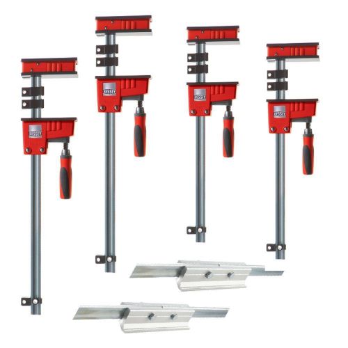 Bessey krx2450 k body revo fixed-jaw parallel clamp kit for sale