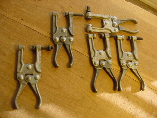 Vtg Hand Clamps Knu-Vise #P-400  Knu Vise Toggle 5 Vintage Tools Free Shipping