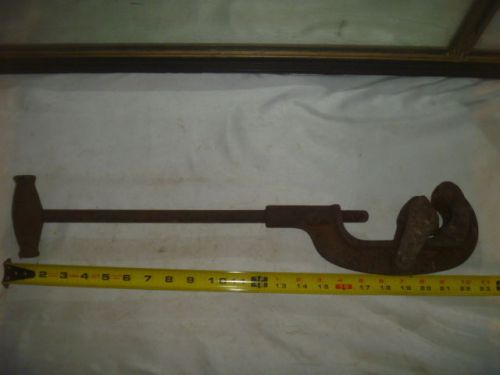 Large Heavy Duty Vintage Antique Pipe Tube Cutter Collectable Steam Fitting