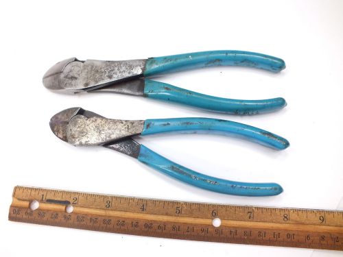 2 CHANNELLOCK WIRE CUTTING PLIERS CUTTERS DYKES PLIER - 337 447 - USA MADE