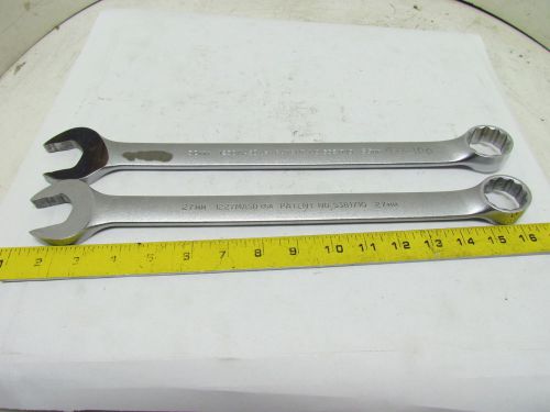 Proto 12pt Metric Combination Wrench 27mm 30mm Anti-Slip Lot of 2 USA