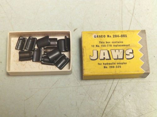 NOS GRACO NO. 204-081 12 REPLACEMENT JAWS FOR HYDRAULIC COUPLER 200-325 FRSHIP