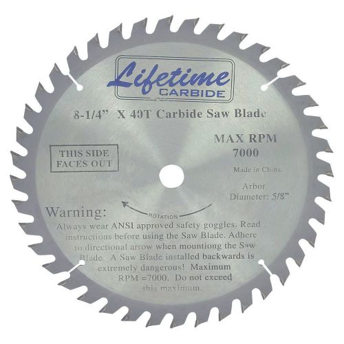 8-1/4 in., 40 Tooth Carbide Tipped Circular Saw Blade