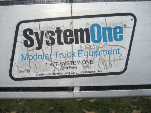 &#034;systemone&#034;   heavy duty, aluminum ladder rack. for sale