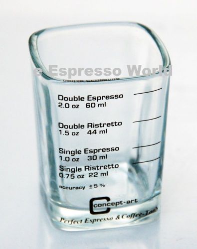CONSEPT ART LINES GLASS JUG ESPRESSO RISTRETTO MEASURE 22/30/44/60 ml 1/2 oz