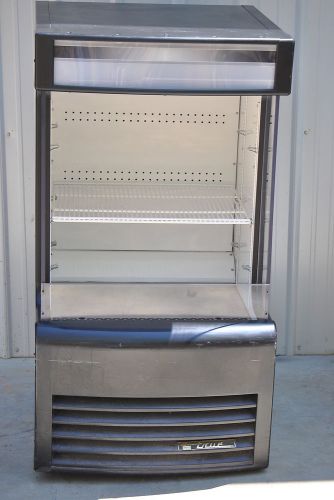 2012 true tac-14gs refrigerated glass sided air curtain merchandiser for sale