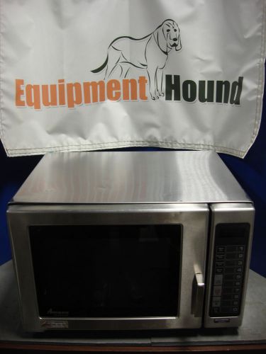 Used amana rfs12mpsa heavy duty 1200 watt commercial microwave oven for sale