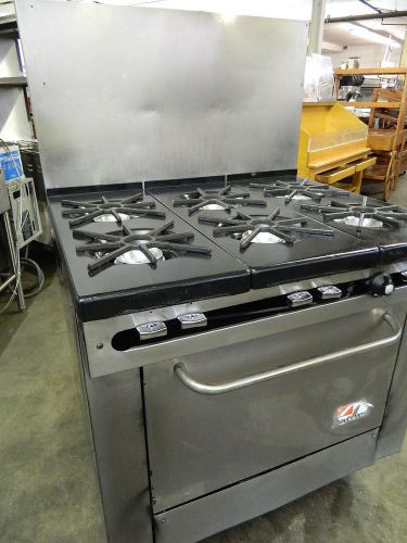 Southbend 300 series 6 burner nat gas restaurant range w/standard oven base for sale