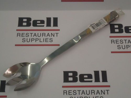 *NEW* Update HBG-3/PH Stainless Gold Accented Notched Salad Spoon Buffetware