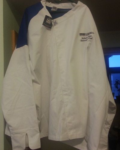 NWT CHEF REVIVAL Jacket Size XL ROBERT HESSE Chefs Coat w SIOUX CITY CC Logo