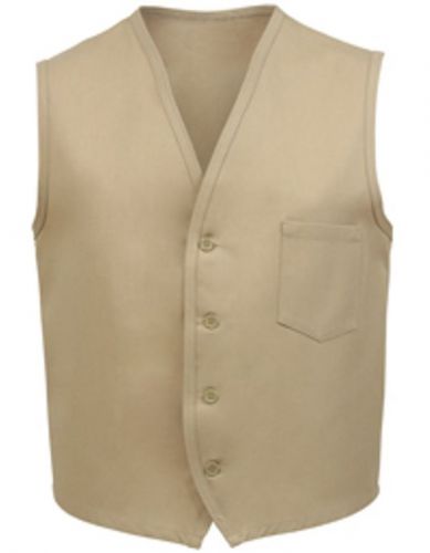 V40 unisex khaki vest with chest pocket and pencil divide 3xl-28676 for sale