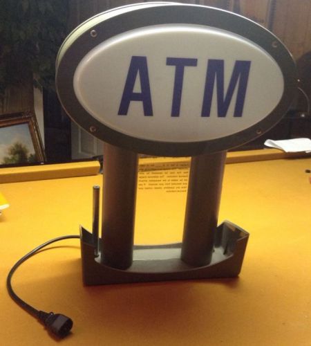 ATM Machine Topper 2 way Sign Light With Fee Notice Sign