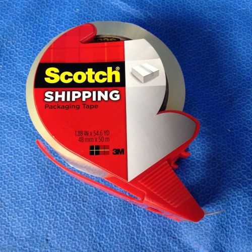 Scotch Shipping Packaging Tape w/Dispenser 1.88 x 54.6 YD 3-Pack