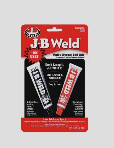 1oz JB WELD Cold Steel Bonding Compound Gray Epoxy Glue Adhesive Filler 8265-S