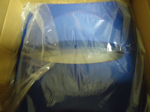 Case of  4 Rubbermaid FG269000 Untouchable Square Paper Recycling Lid Blue