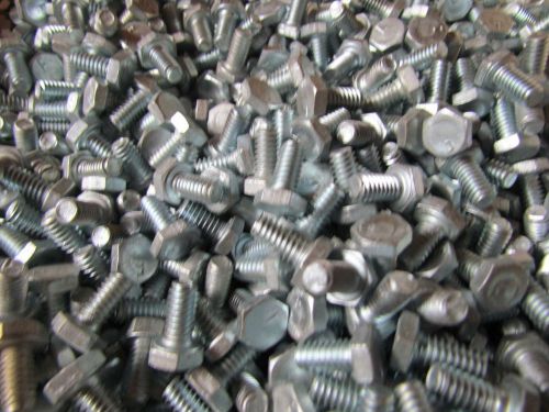 1/4-20 x 1/2&#034; unc inch hex head cap screw bolt zinc plated steel lot of 50 for sale