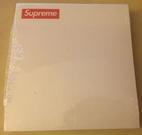 Supreme Post-It Stick Notes White Box Logo FW14 NEW