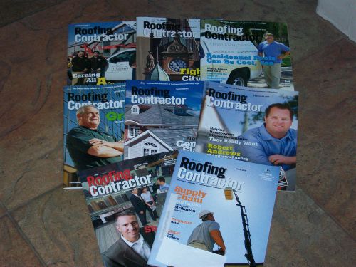 Roofing Contractor Magazine Jul,Aug.2008,Feb,Mar,Apr.2009,Sep.2010, Jan.Feb 2011