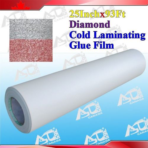 Diamond laminating film pattern 93ftx25&#034; 3mil adhesive back photo picture for sale