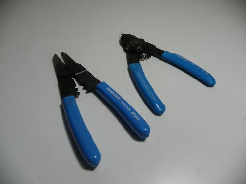Channellock 8.5&#034; Wire Strippers No. 908 - 7&#034; Snap Ring Plier No. 907