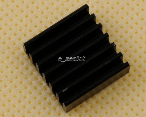 10pcs black heat sink  14x14x6mm pure aluminum cooling fin 14*14*6mm perfect for sale