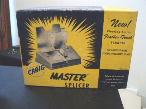 Vintage craig master splicer for all 8mm and 16mm   motion pictures for sale
