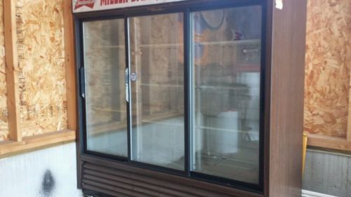 True Three glass door commercial refrigerator/cooler