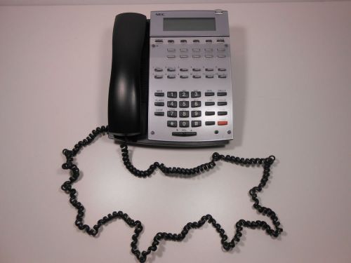 NEC 22BH HF/Disp Aspirephone in black with hand set and cord #IP1NA-12TXh phone