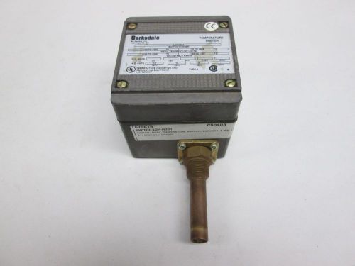NEW BARKSDALE L2H-H351 -100-400F TEMPERATURE SWITCH 125/250/480V 10/3A D306105
