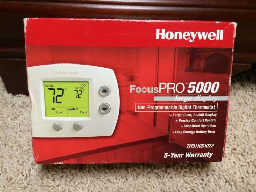 New HONEYWELL FOCUS PRO 5000 TH5110D1022 Large Display Thermostat