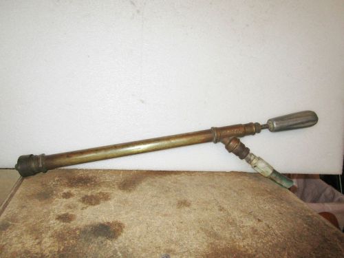 Vintage agriculture brass long sprayer nozzle 1925 old spigot sprayer nozzle for sale