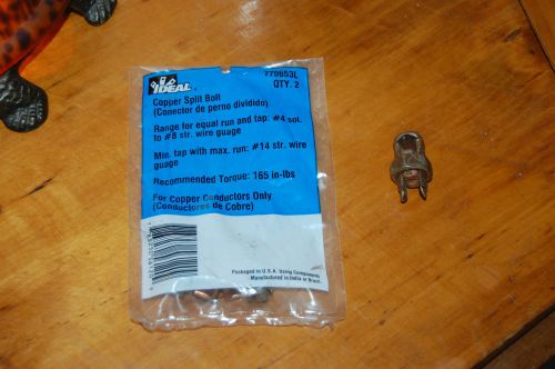New in Package ~ 1 Pack of Ideal 770653L 2 Copper Split Bolts ~ FREE SHIPPING!