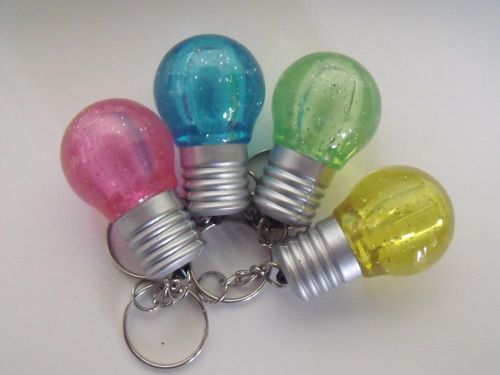 Great Promotional Light Bulb Keychain Endless Printing Slogans #100 pieces