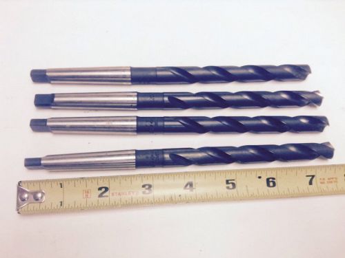 4 TAPER SHANK Drill Bits HSS 29/64&#034; USA CLE-FORGE 229327