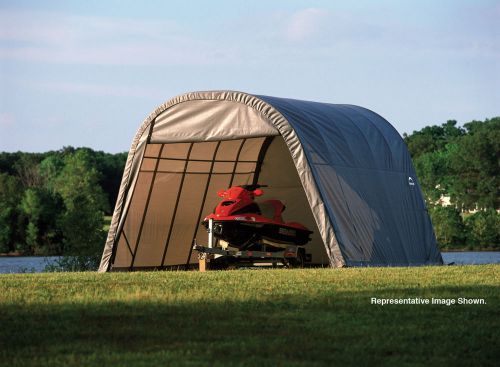 Shelter logic portable garage shelter - canvas fabric diy carport kit 12x20x10 for sale