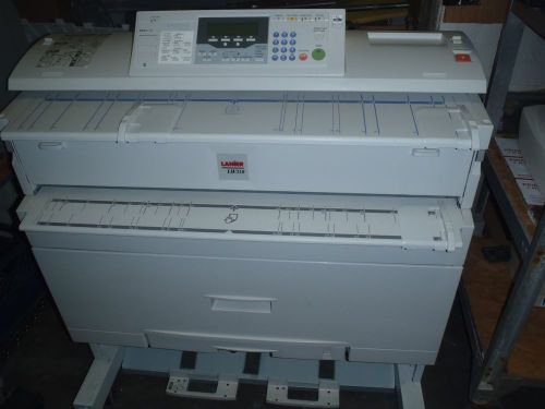 Lanier LW310 Ricoh 240w Wide Format printer scanner copier ONLY 1k cnt w PC card