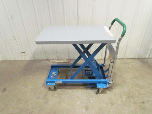 Dandy Lift L-250 Hydraulic Scissor Lift Cart Table 550Lb Load Capacity 32&#034;Height