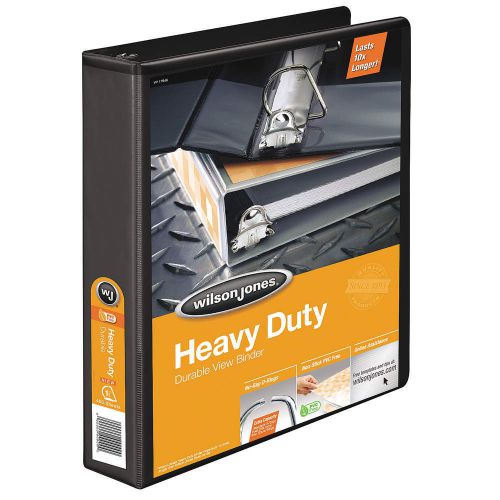 Heavy Duty Binder, View, D-Ring, 1-1/2, Blk W385-34BPP1