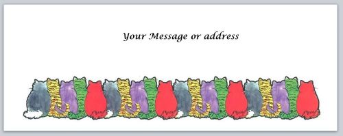 30 Personalized Return Address Labels Cats Buy 3 get 1 free (ct238)