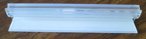 Fast grip clear plastic t sign holder 5&#034; 2-sided tape qty 40 for sale