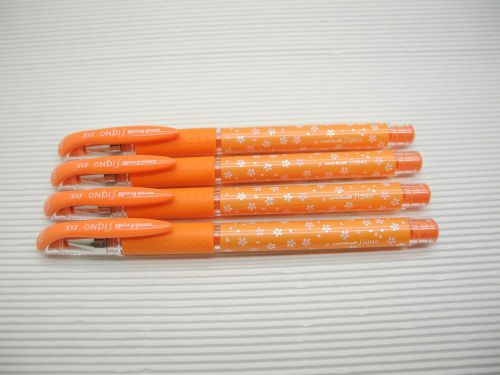 5pcs sakura pattern uni-ball signo umn-151 0.38mm roller pen orange(japan) for sale