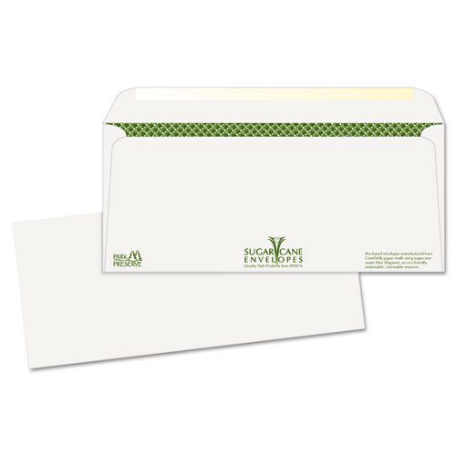 Bagasse Sugarcane Business Envelopes, #10, 500/Box